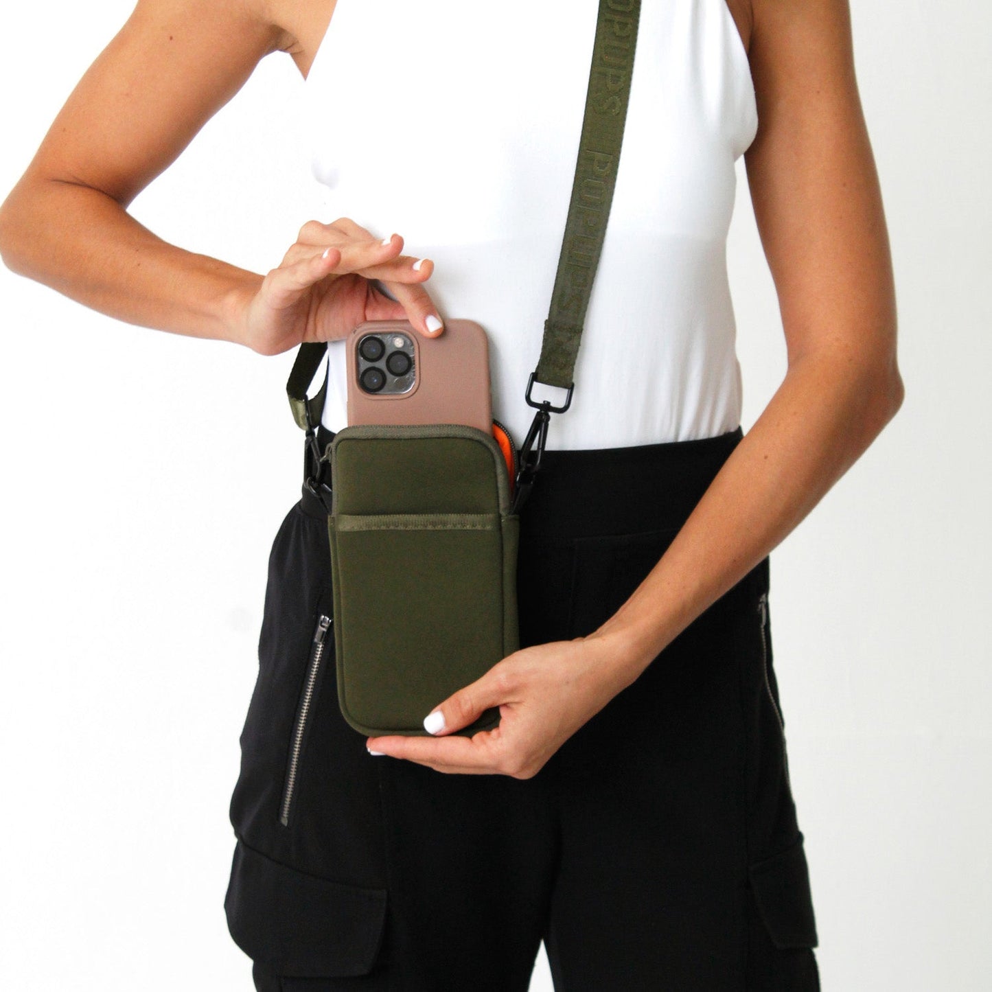 PHONE BAG SAFARI GREEN