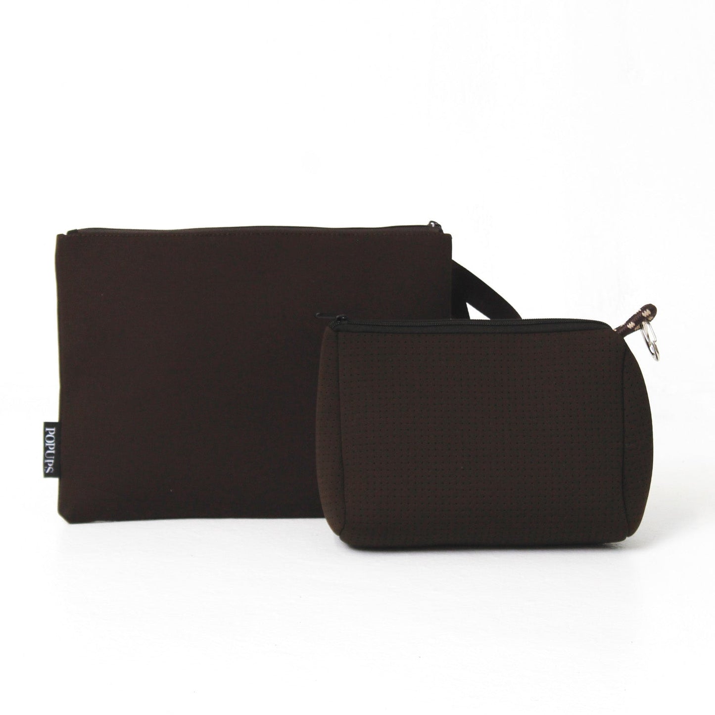 ESPRESSO SET: OVERSIZED WRISTLET POUCH + ESSENTIAL POUCH