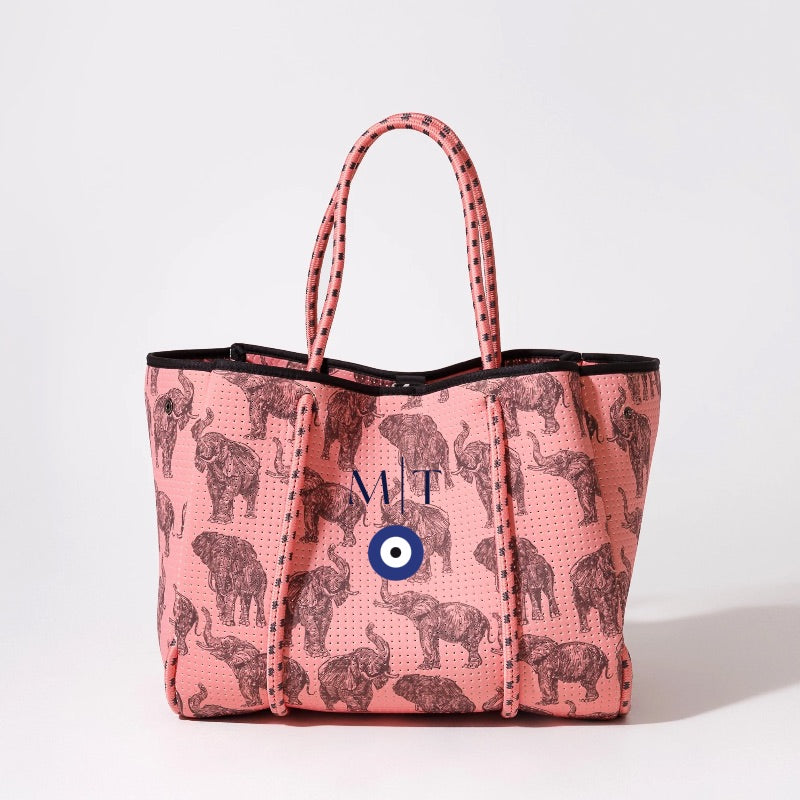 beautiful people × h'eres tote bag eres. love zip canvas tote bag — eres.