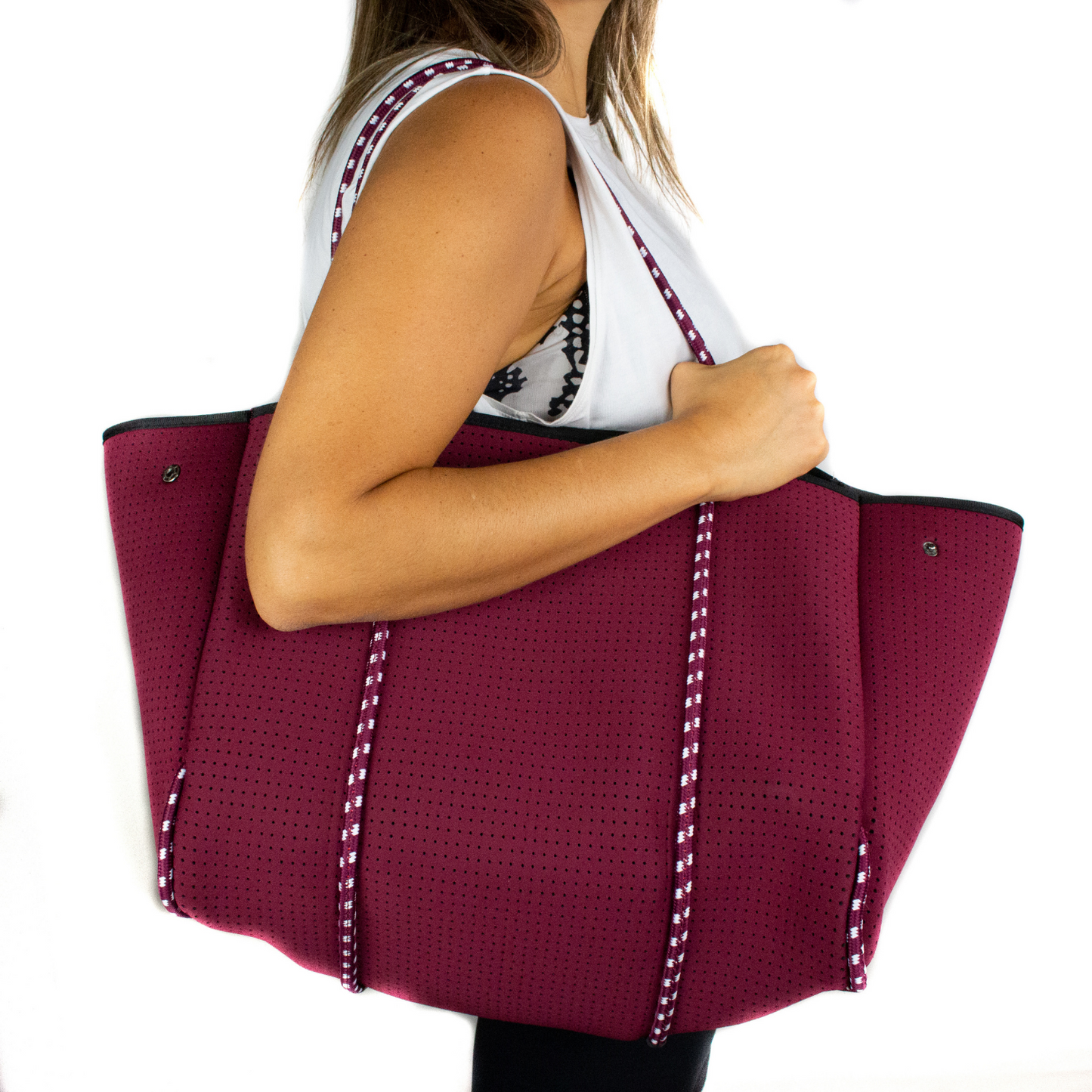 POUCH + EVERYDAY TOTE - BURGUNDY