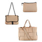 ICON TOTE + FLAP CROSSBODY + POUCH - TAN