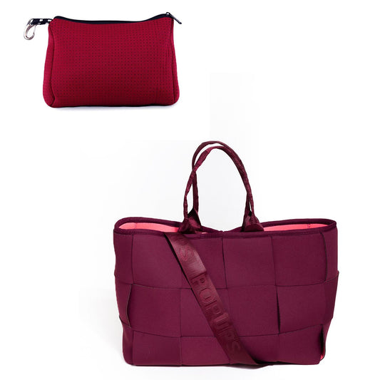 POUCH + ICON TOTE - BERRY